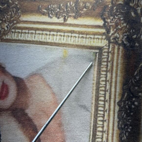 Vintage Y2K Shirt Mens Large White Boxy Graphic Frida Picture Frame Streetwear - Picture 4 of 14